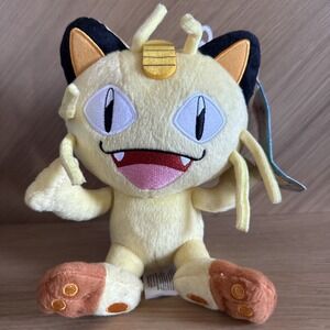 POKEMON MEOWTH PLUSH FIGURE TEAM ROCKET PLUSHIE AUTHENTIC NWT TOMY 8" 2017 RARE